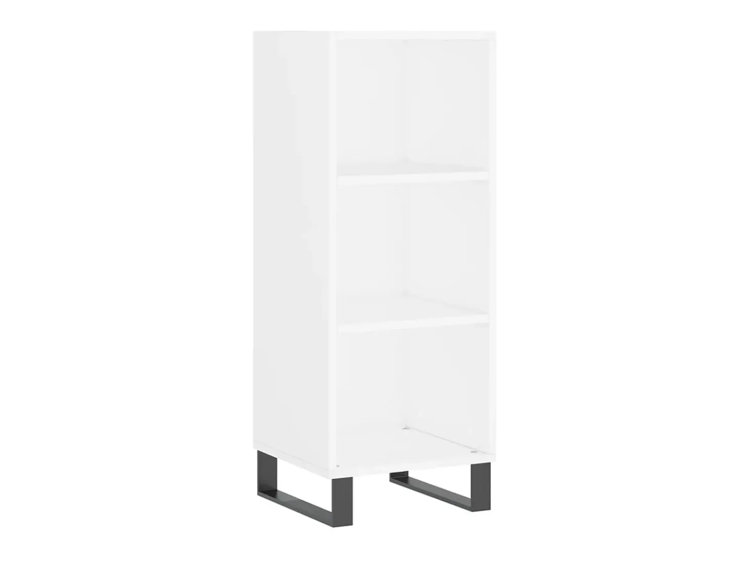 Aparador de madera de ingeniería blanco 34,5x32,5x90 cm ES29445