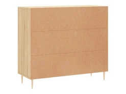 Aparador de madera de ingeniería roble Sonoma 90x34x80 cm
