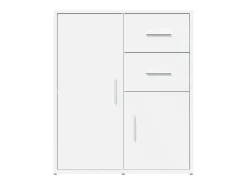 Aparador de madera de ingeniería 2 uds blanco 60x31x70 cm ES646428