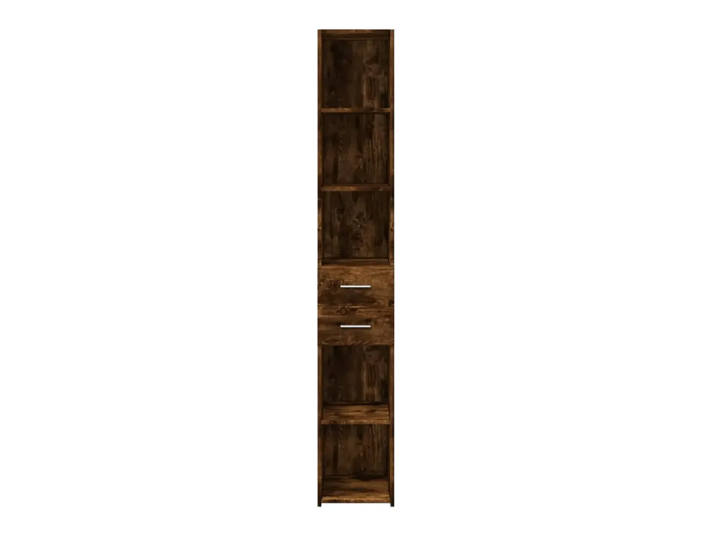 Aparador de madera de ingeniería roble ahumado 30x42,5x185 cm