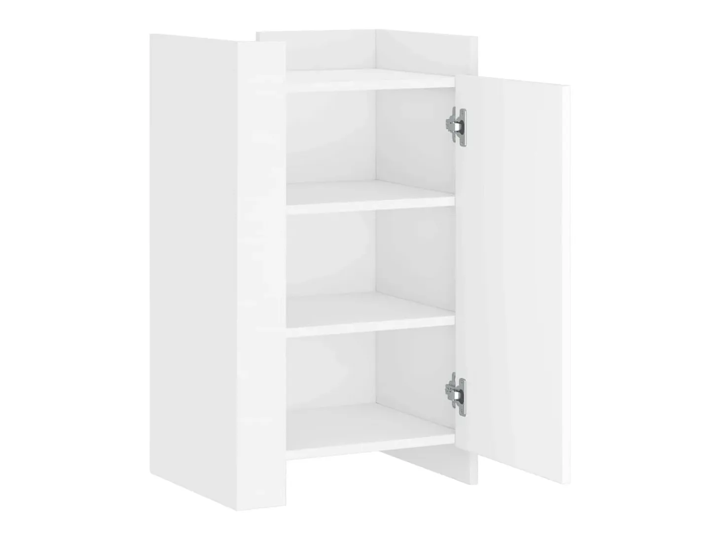 Aparador de madera de ingeniería blanco 45x35x75 cm