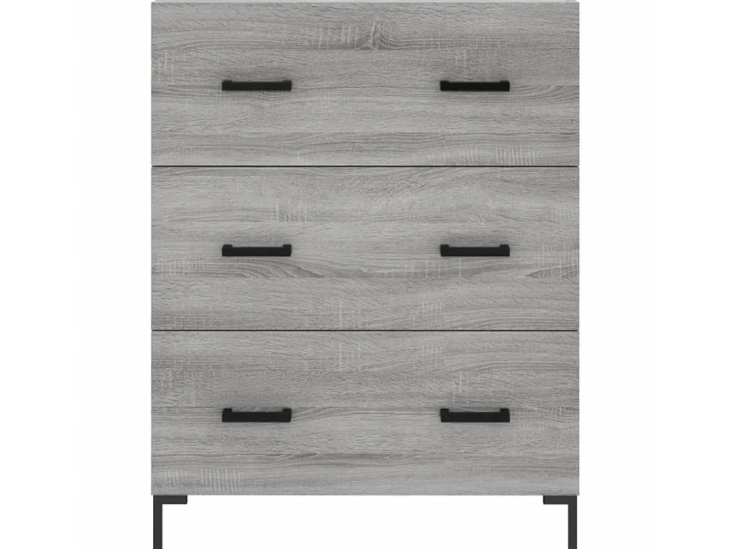 Aparador de madera de ingeniería gris Sonoma 69,5x34x90 cm ES63954