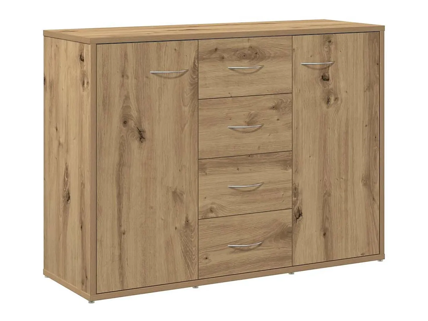 Aparador de madera de ingeniería roble artisan 88x30x64 cm