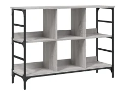 Aparador de madera de ingeniería gris Sonoma 102x32x73,5 cm ES410318