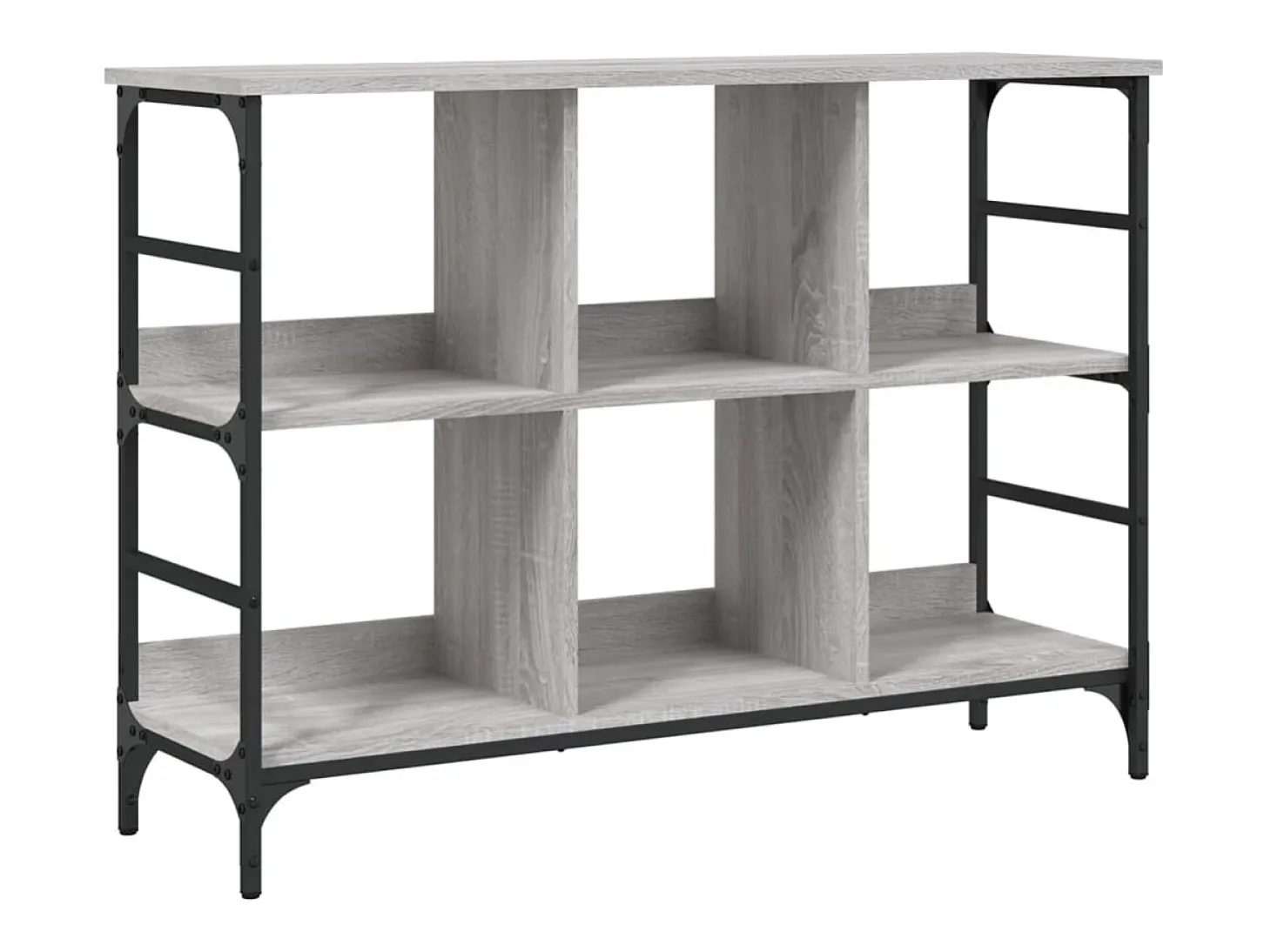 Aparador de madera de ingeniería gris Sonoma 102x32x73,5 cm ES410318