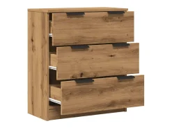 Aparador de madera de ingeniería roble artisan 60x30x70 cm