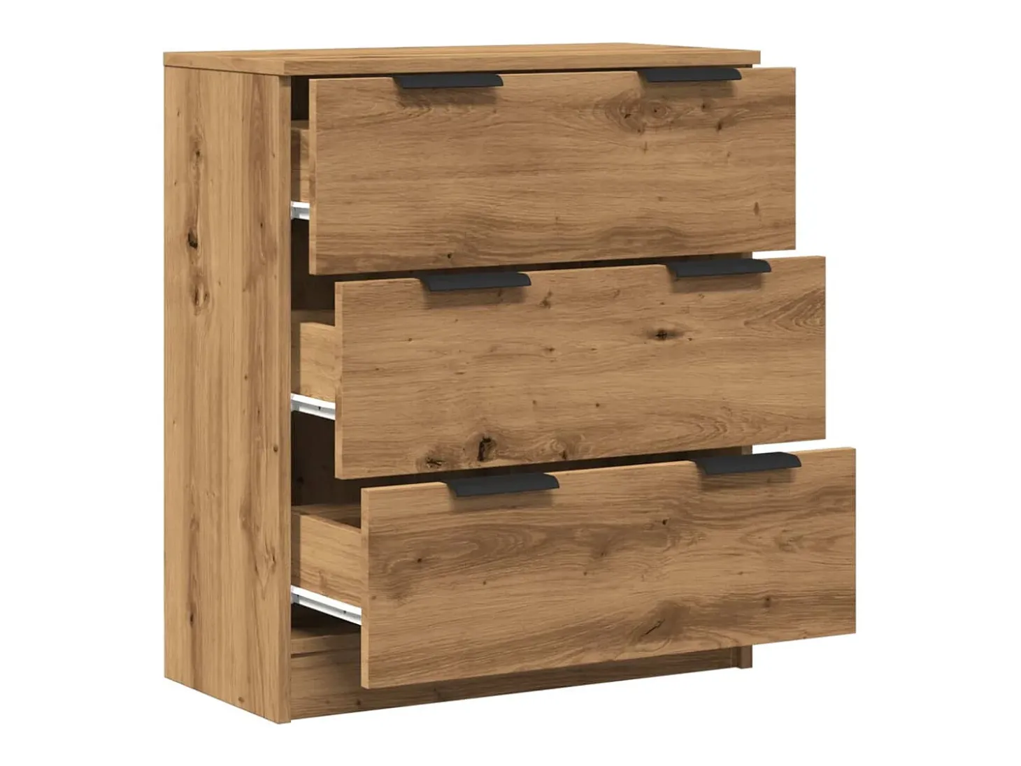 Aparador de madera de ingeniería roble artisan 60x30x70 cm