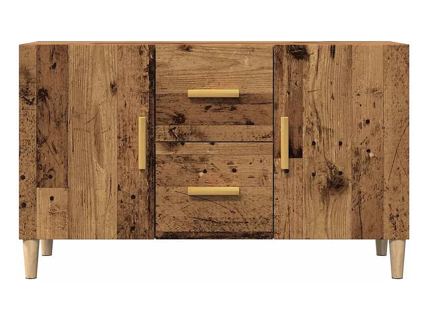 Aparador de madera de ingeniería envejecida 100x36x60 cm