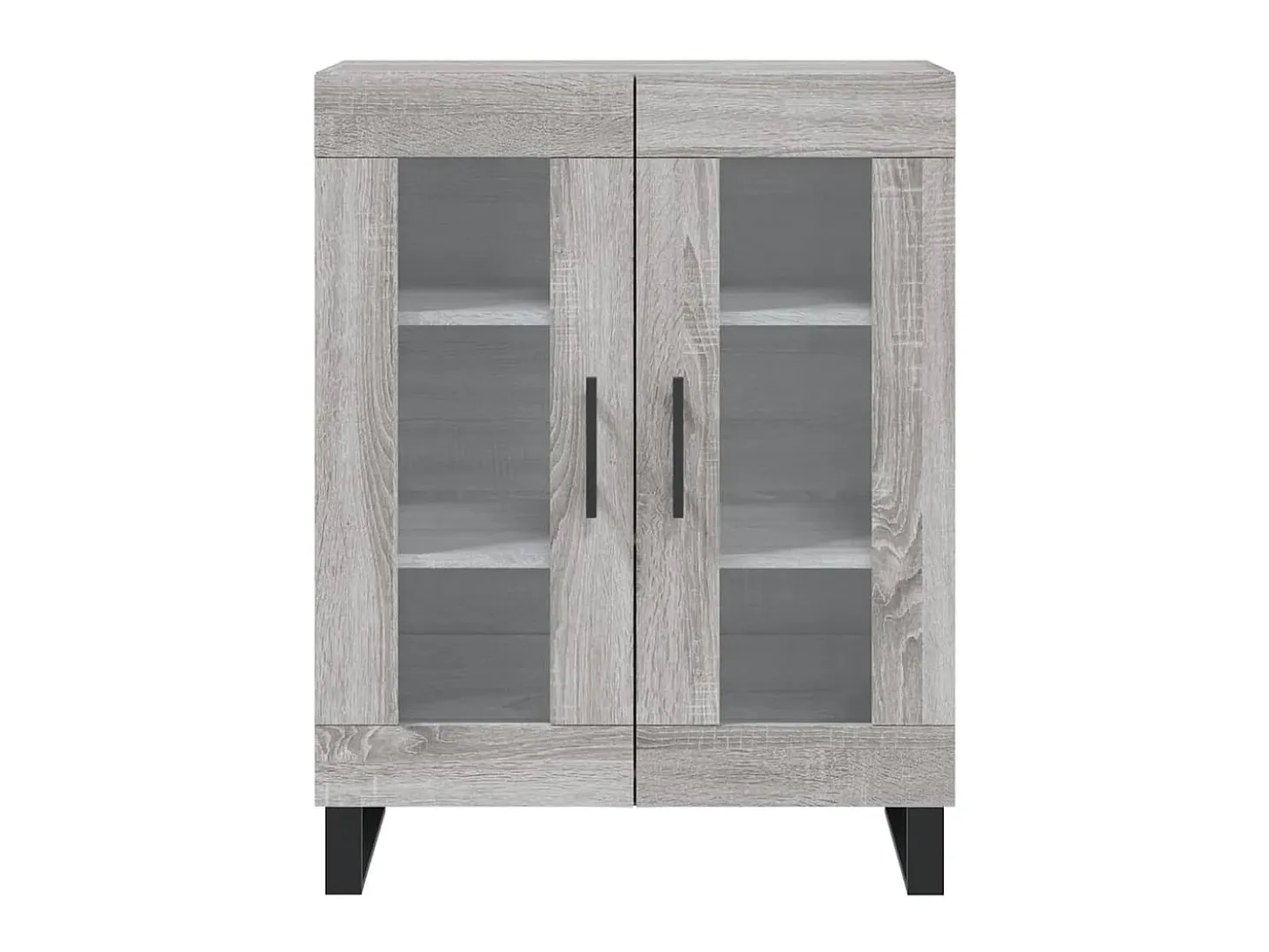 Aparador de madera de ingeniería gris Sonoma 69,5x34x90 cm ES27938