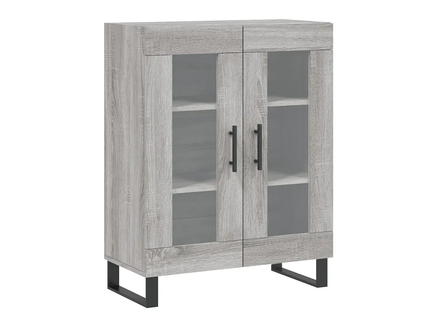 Aparador de madera de ingeniería gris Sonoma 69,5x34x90 cm ES27938