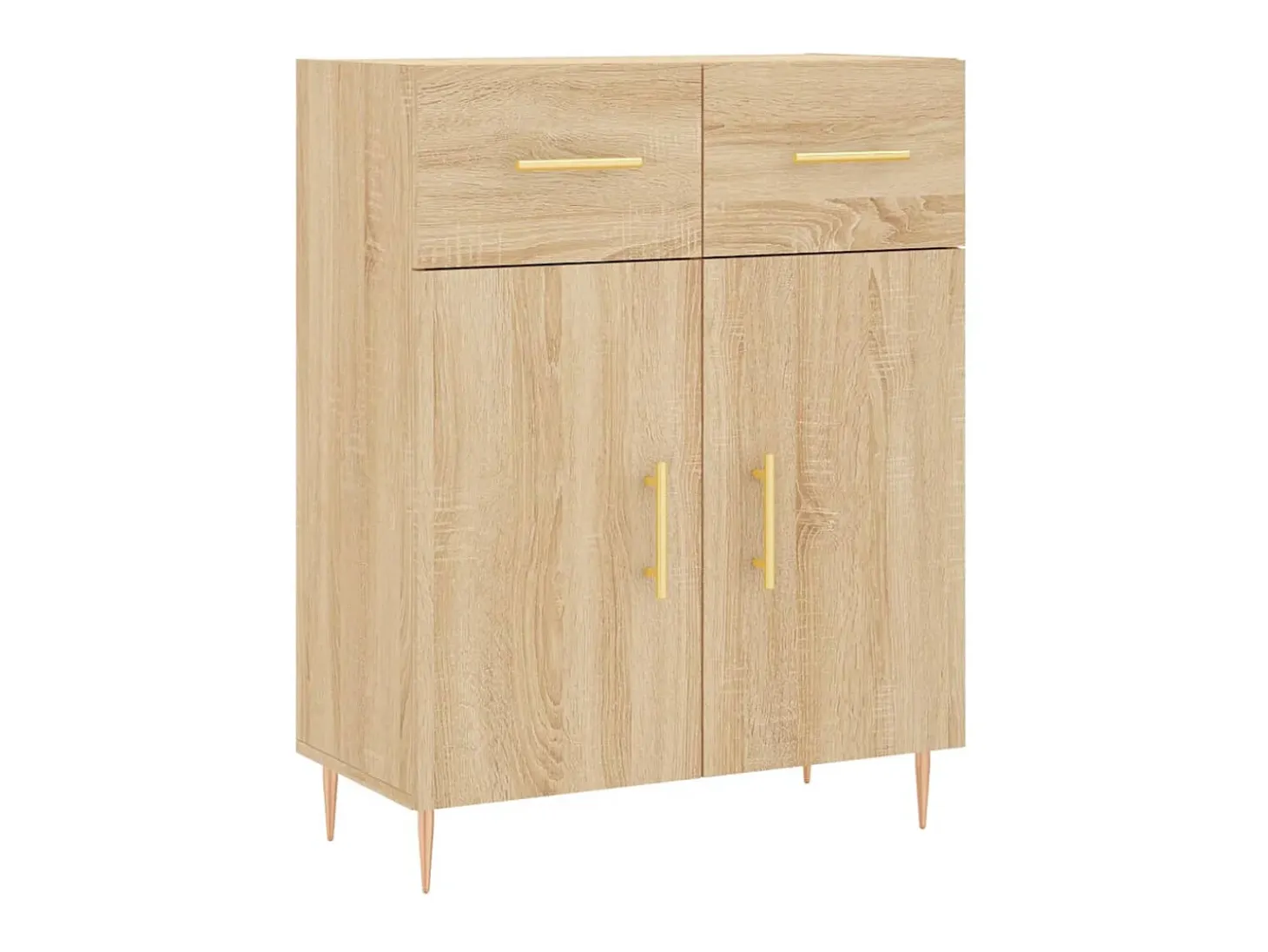 Aparador de madera de ingeniería roble Sonoma 69,5x34x90 cm ES11420