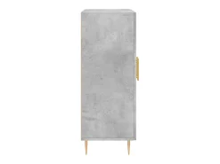 Aparador de madera de ingeniería gris hormigón 69,5x34x90 cm