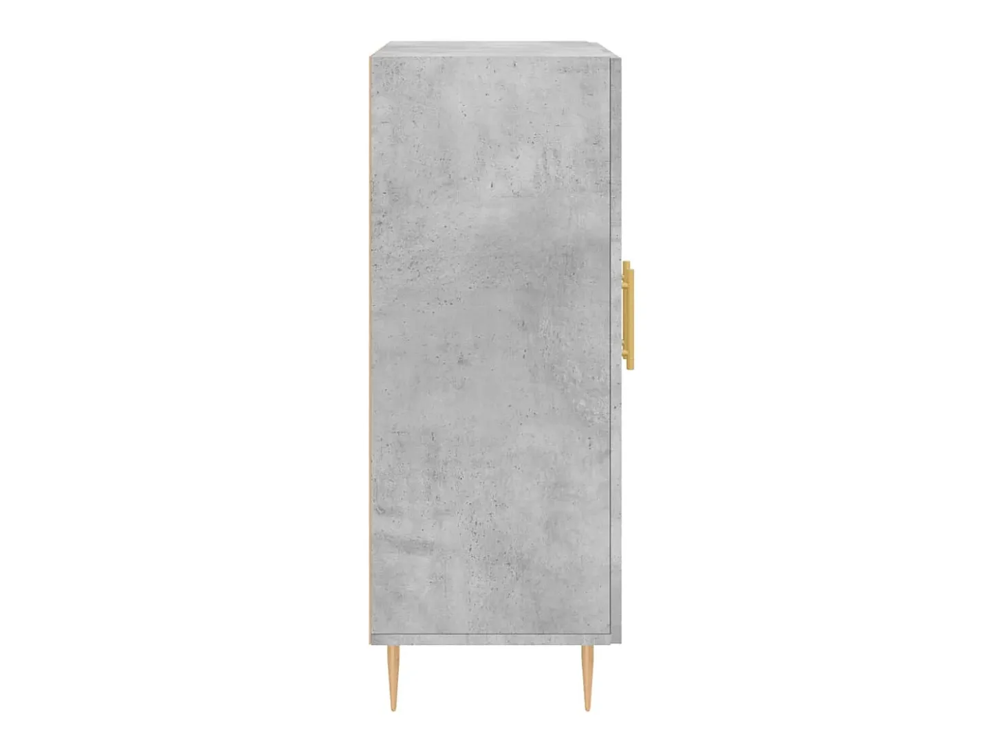 Aparador de madera de ingeniería gris hormigón 69,5x34x90 cm