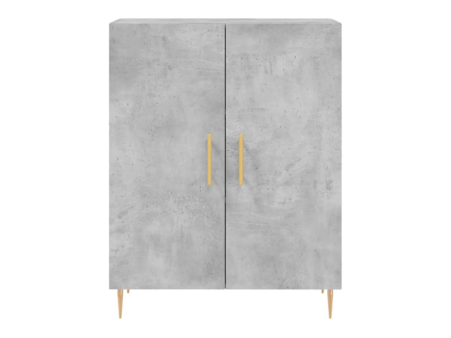 Aparador de madera de ingeniería gris hormigón 69,5x34x90 cm