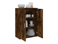 Aparador de madera de ingeniería roble ahumado 60x31x84 cm ES376722