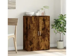 Aparador de madera de ingeniería roble ahumado 60x31x84 cm ES376722