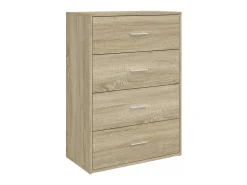 Aparador de madera de ingeniería roble Sonoma 60x31x84 cm ES478387