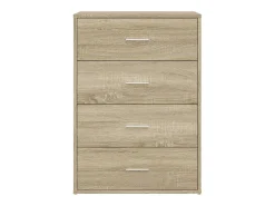 Aparador de madera de ingeniería roble Sonoma 60x31x84 cm ES478387