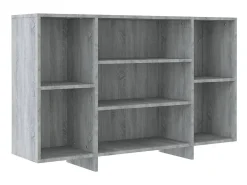 Aparador de madera de ingeniería gris Sonoma 120x30x75 cm ES17195