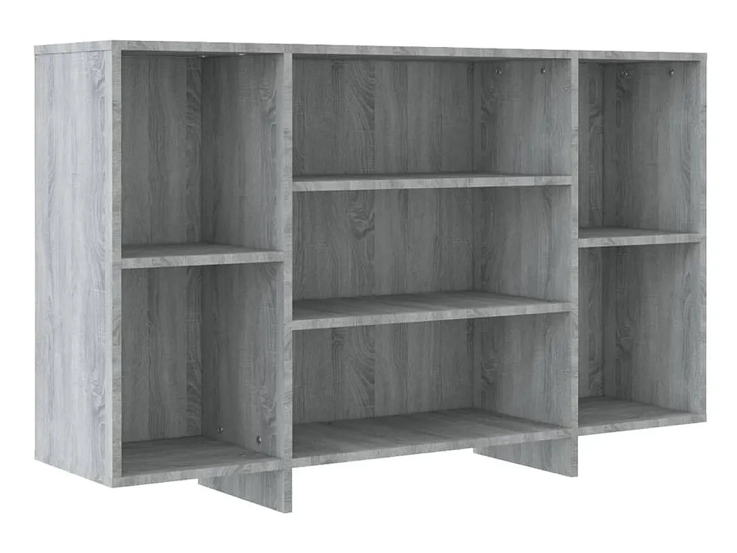 Aparador de madera de ingeniería gris Sonoma 120x30x75 cm ES17195