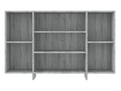 Aparador de madera de ingeniería gris Sonoma 120x30x75 cm ES17195