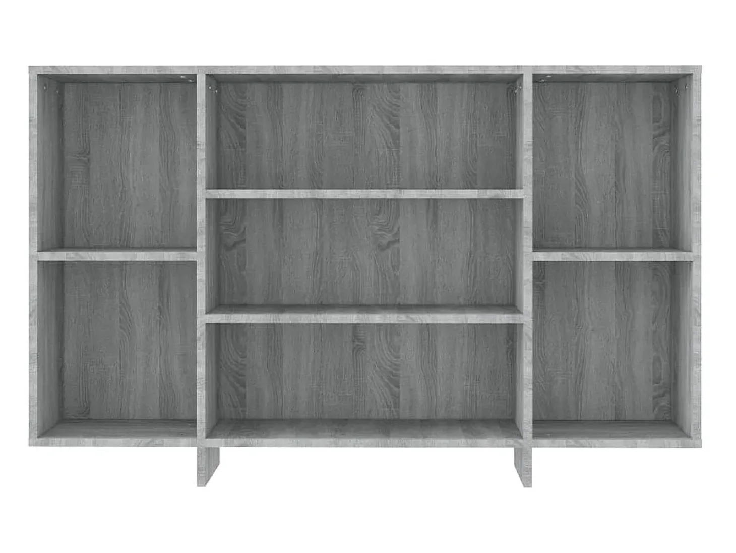 Aparador de madera de ingeniería gris Sonoma 120x30x75 cm ES17195