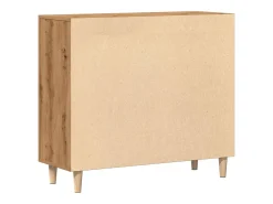 Aparador de madera de ingeniería roble artisan 90x34x80 cm