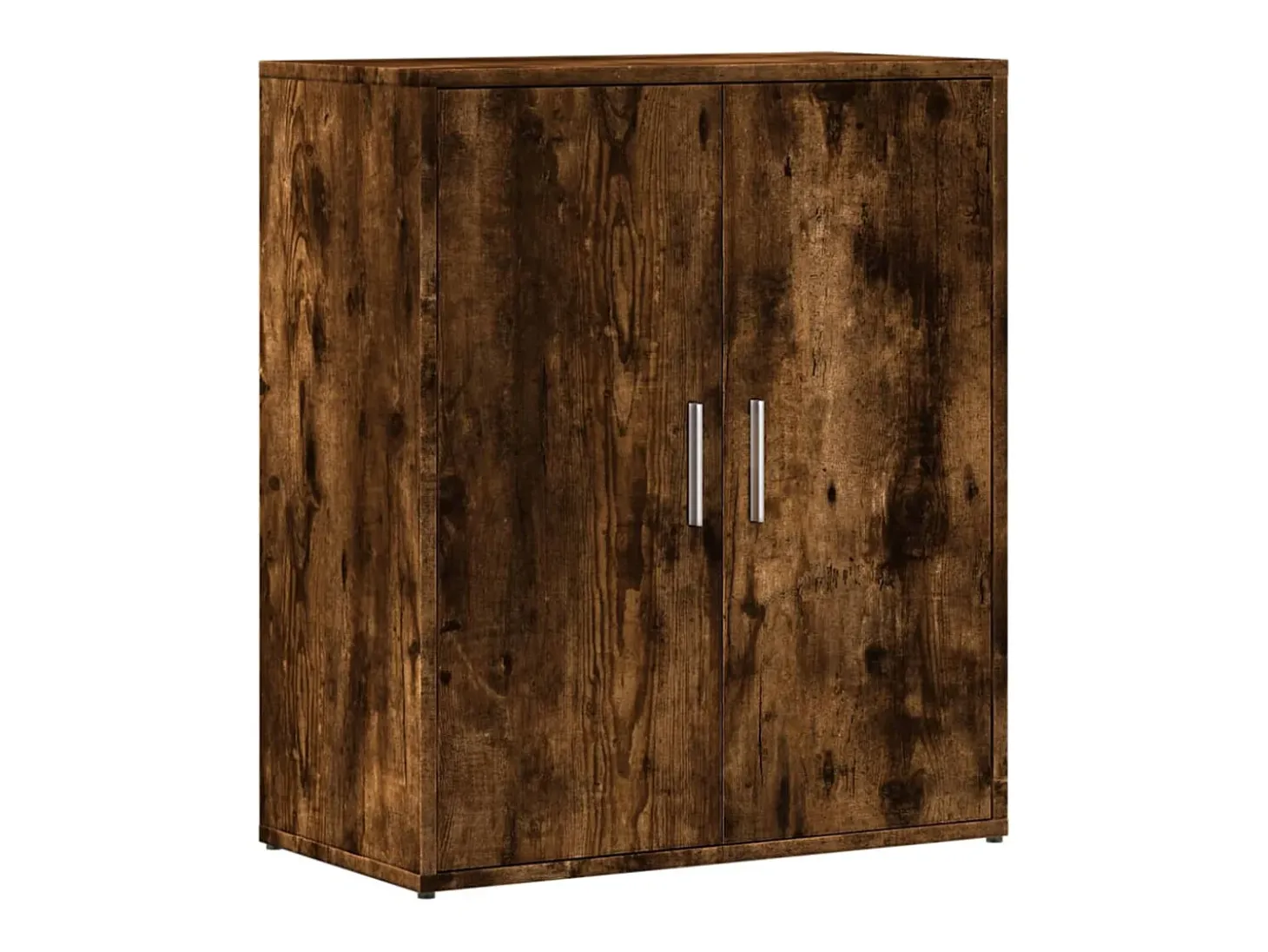 Aparador de madera de ingeniería 2 uds roble ahumado 60x31x70cm