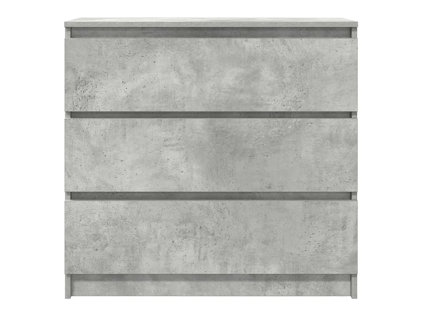 Aparador de madera de ingeniería gris hormigón 80x35x76 cm