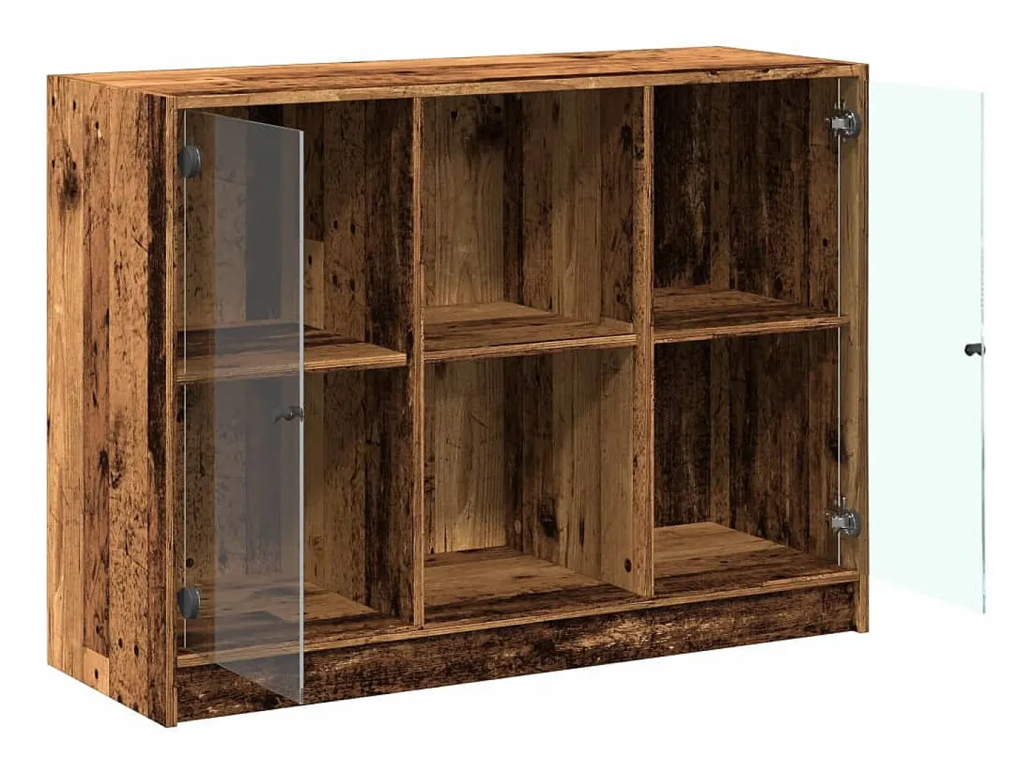 Aparador de madera de ingeniería envejecida 102x37x75,5 cm