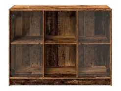 Aparador de madera de ingeniería envejecida 102x37x75,5 cm