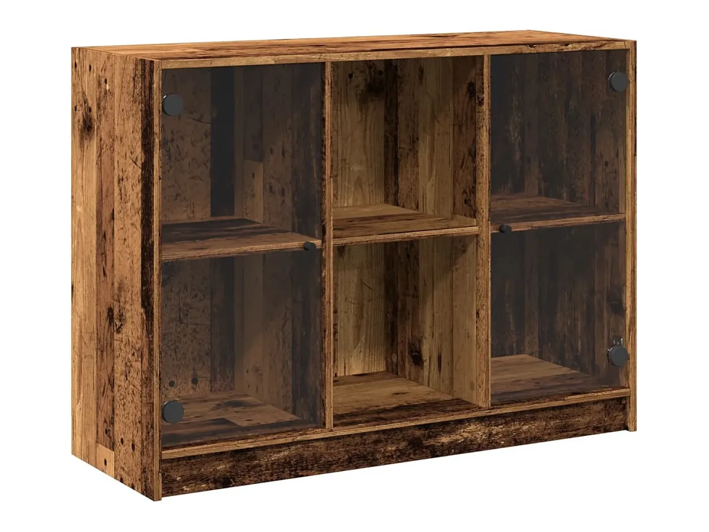 Aparador de madera de ingeniería envejecida 102x37x75,5 cm