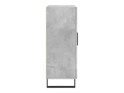 Aparador de madera de ingeniería gris hormigón 69,5x34x90 cm