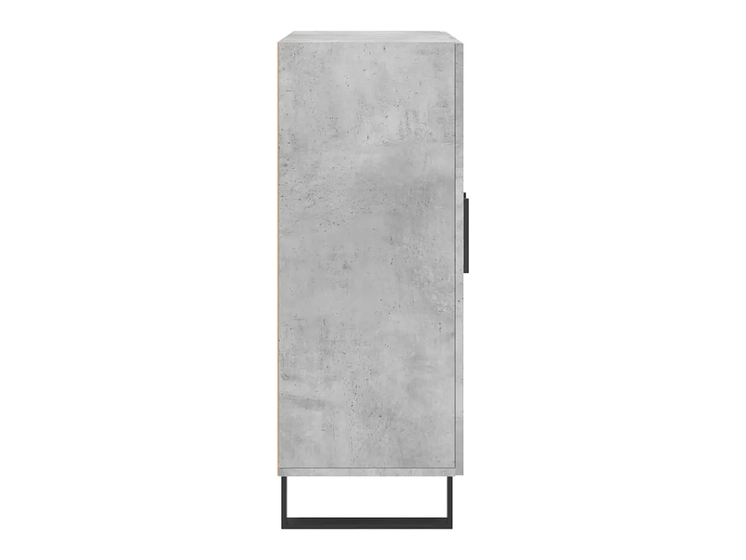 Aparador de madera de ingeniería gris hormigón 69,5x34x90 cm