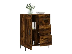 Aparador de madera de ingeniería roble ahumado 69,5x34x90 cm ES12696