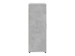 Aparador de madera de ingeniería gris hormigón 60x31x84 cm