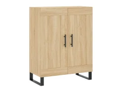Aparador de madera de ingeniería roble Sonoma 69,5x34x90 cm ES75237