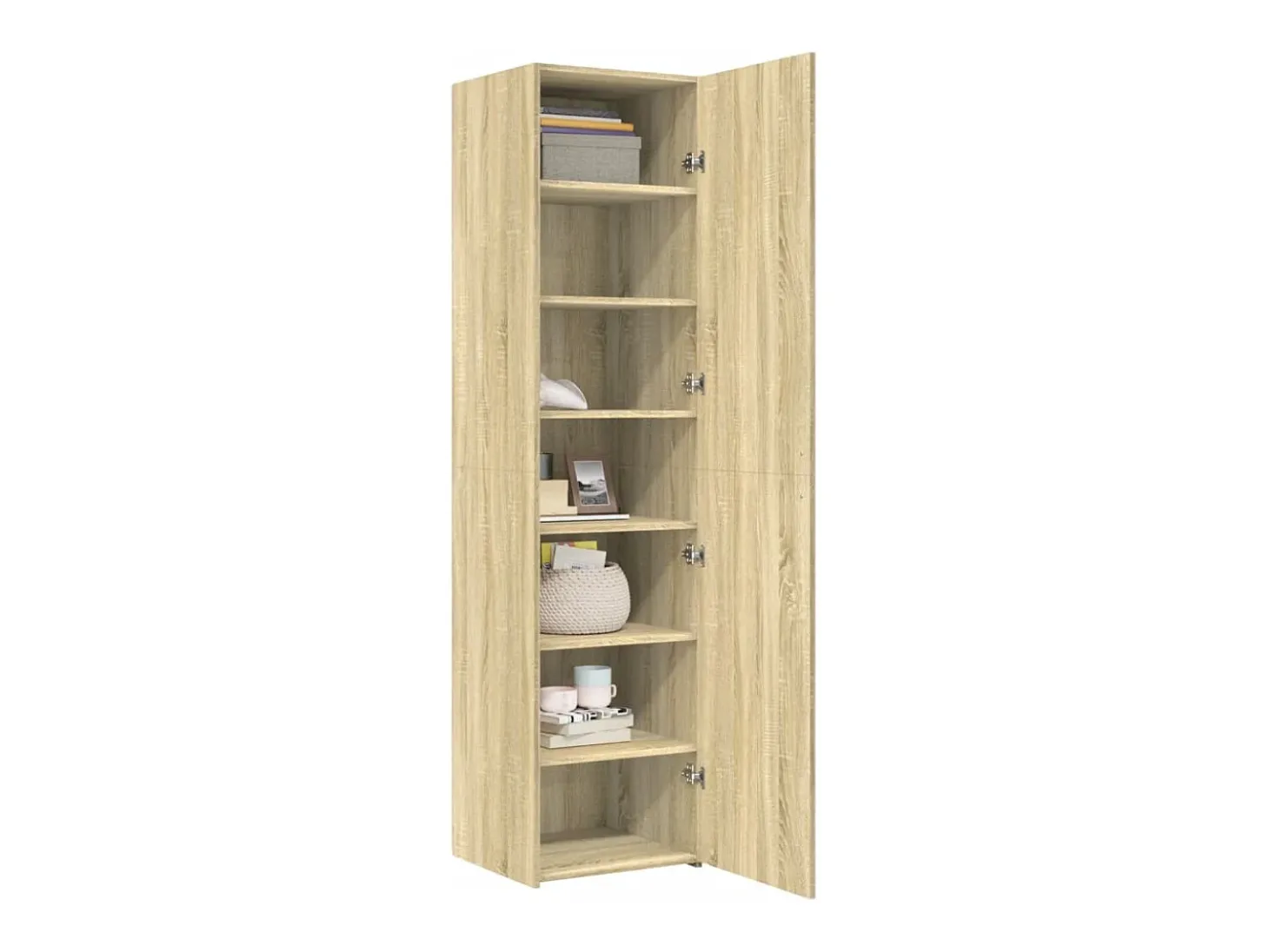 Aparador de madera de ingeniería roble Sonoma 45x42,5x185 cm