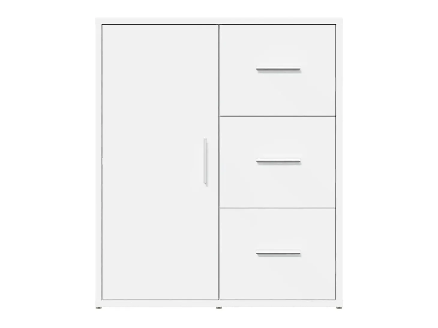 Aparador de madera de ingeniería 2 uds blanco 60x31x70 cm ES893566