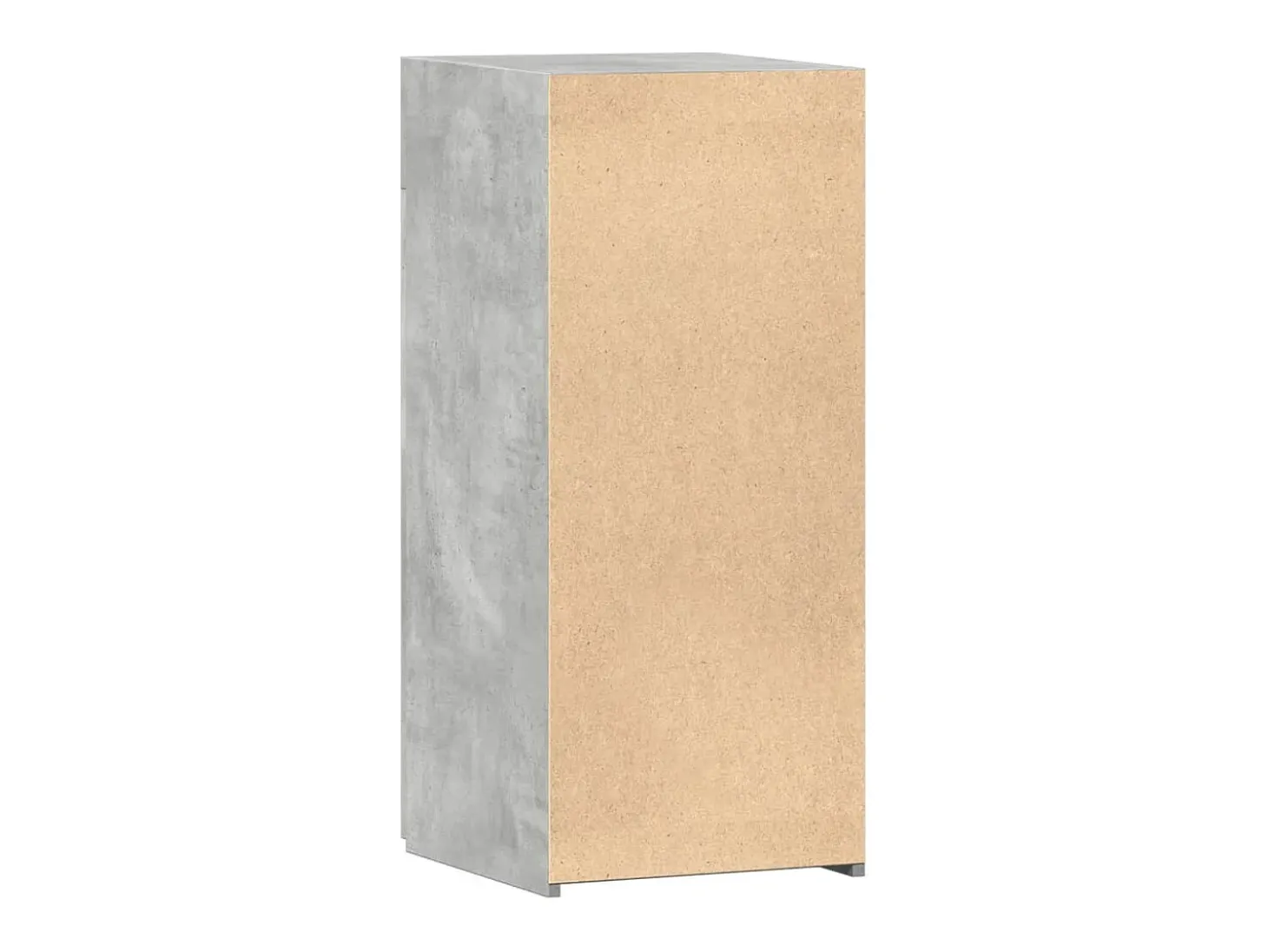 Aparador de madera de ingeniería gris hormigón 40x42,5x93 cm