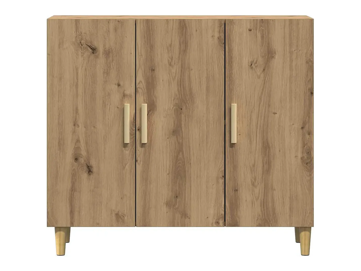 Aparador de madera de ingeniería roble artisan 90x34x80 cm