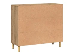 Aparador de madera de ingeniería roble artisan 90x34x80 cm