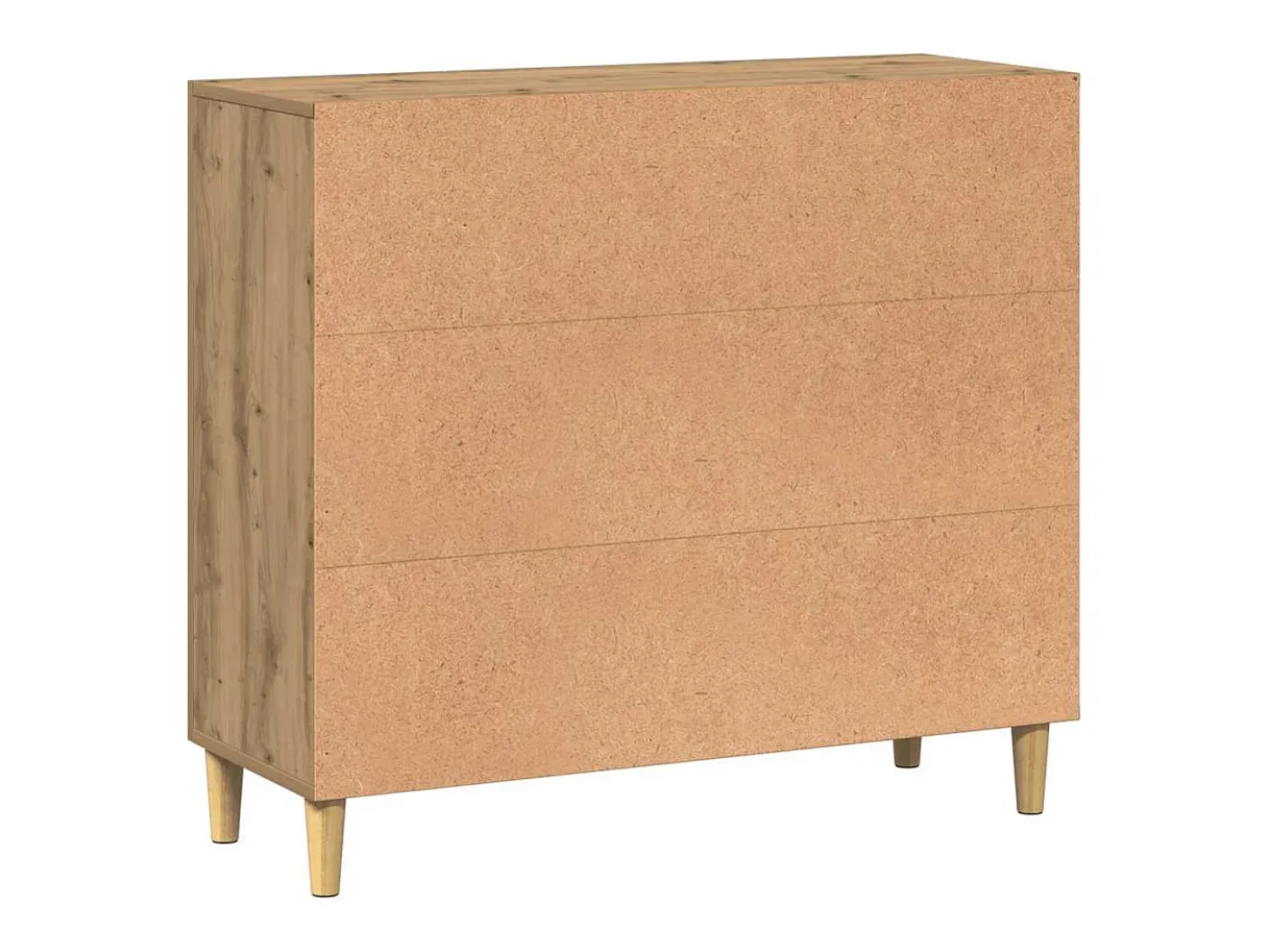 Aparador de madera de ingeniería roble artisan 90x34x80 cm