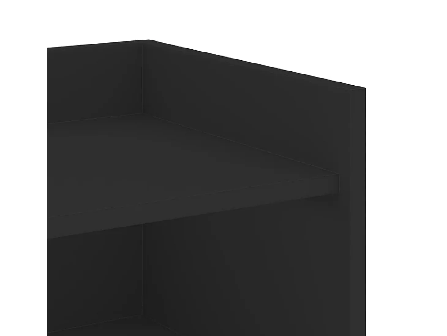 Aparador de madera de ingeniería negro 73,5x35x75 cm