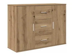 Aparador de madera de ingeniería roble artisan 90x29,5x65 cm