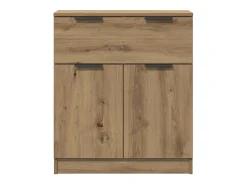 Aparador de madera de ingeniería roble artisan 60x30x70 cm