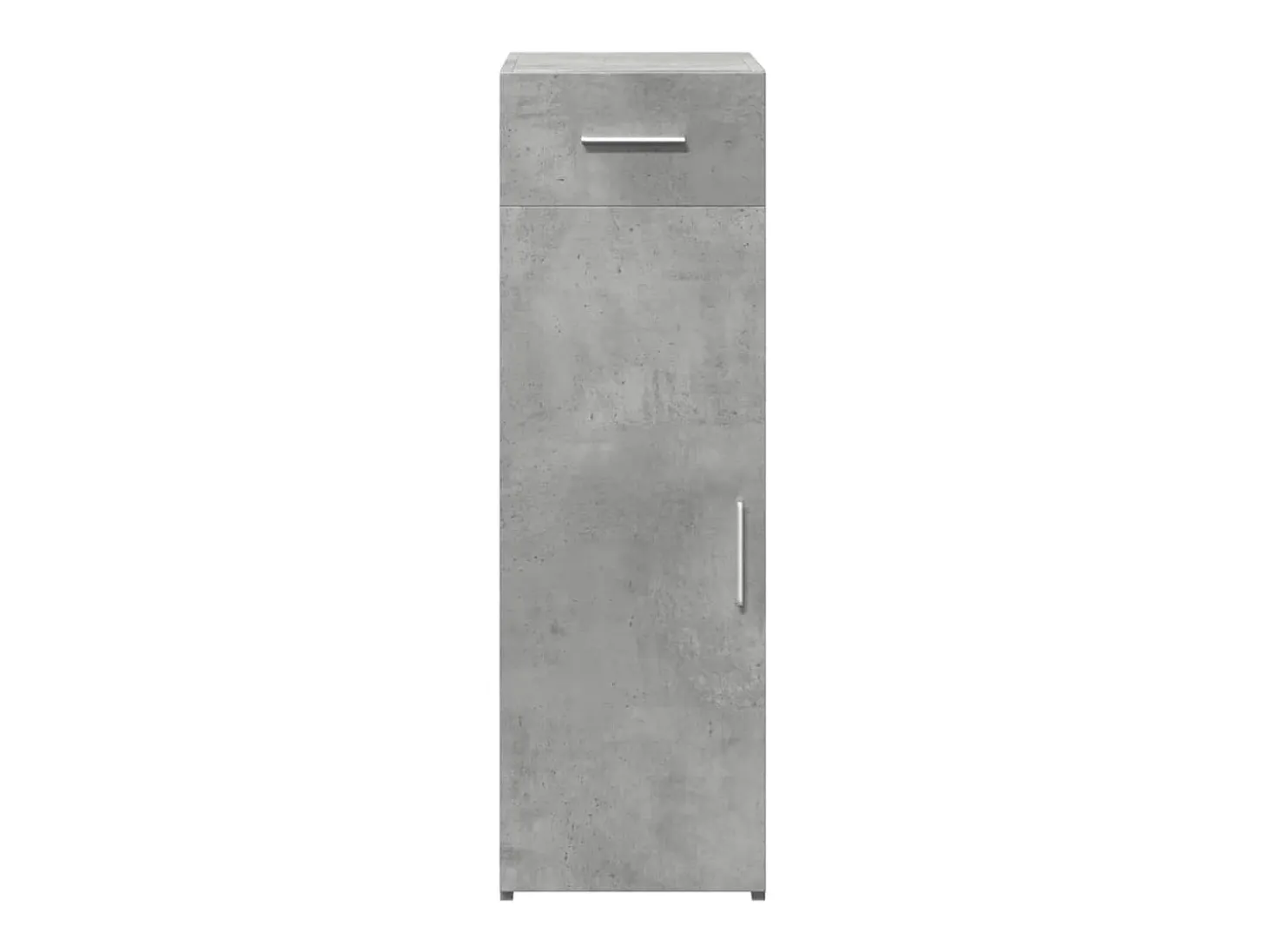 Aparador de madera de ingeniería gris hormigón 30x42,5x93 cm