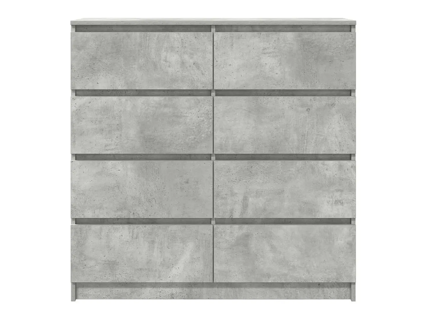 Aparador de madera de ingeniería gris hormigón 100x35x99 cm