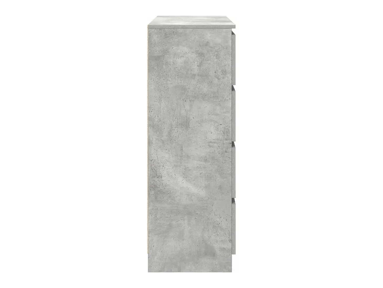 Aparador de madera de ingeniería gris hormigón 100x35x99 cm