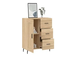 Aparador de madera de ingeniería roble Sonoma 69,5x34x90 cm ES77948